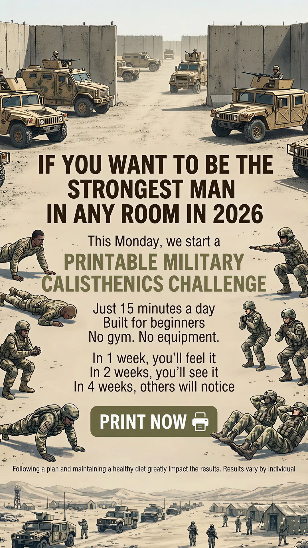 Mike's Strength Challenge Facebook ad