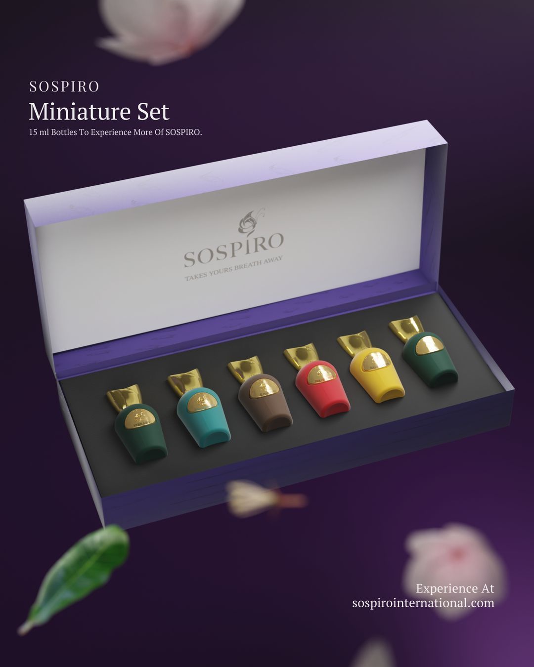 Sospiro International Facebook ad: Six icons. One exquisite presentation.