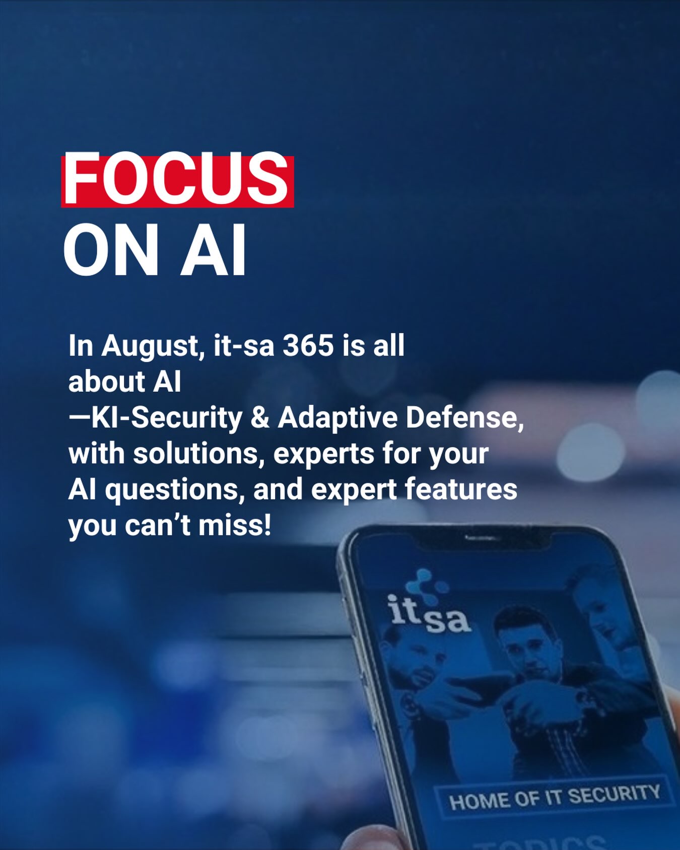 it-sa home of it security Facebook ad: This month on it-sa 365, everything revolves around…