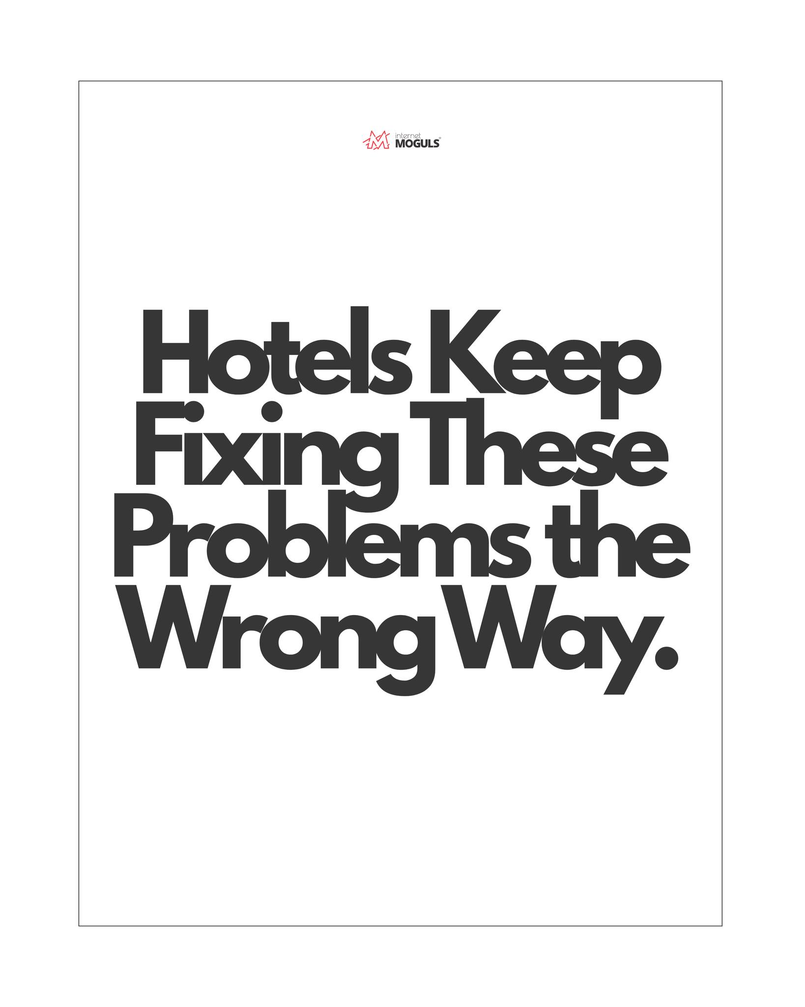 Avijit Arya Facebook ad: Most hotels don’t have a marketing problem.