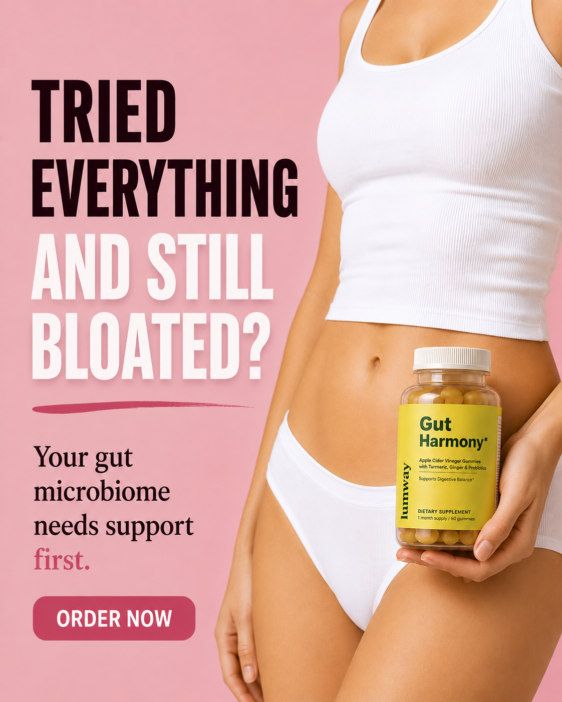 Lumway Facebook ad: Don’t Settle for Heavy Stomach & Bloating After Meals