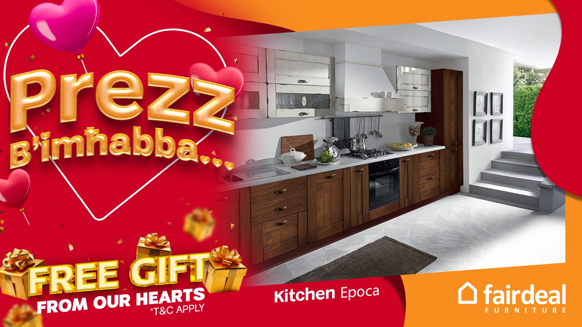 Fairdeal Furniture - Malta Ltd. Facebook ad: Add a Touch of Love to Your Home
