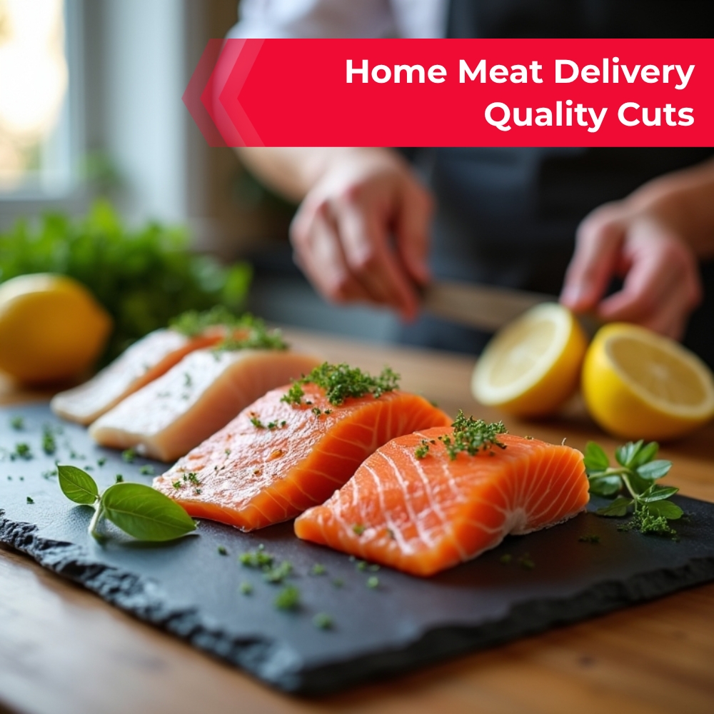 SwiftResults Here Facebook ad: Home Meat Delivery Quality Cuts!