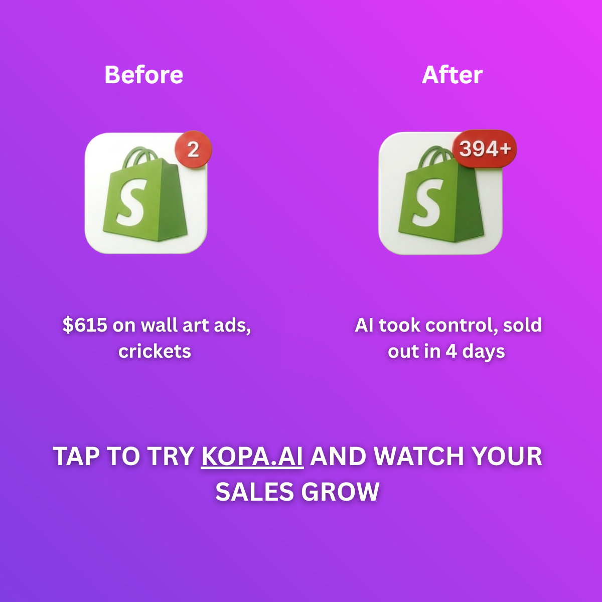 kopa.ai Facebook ad
