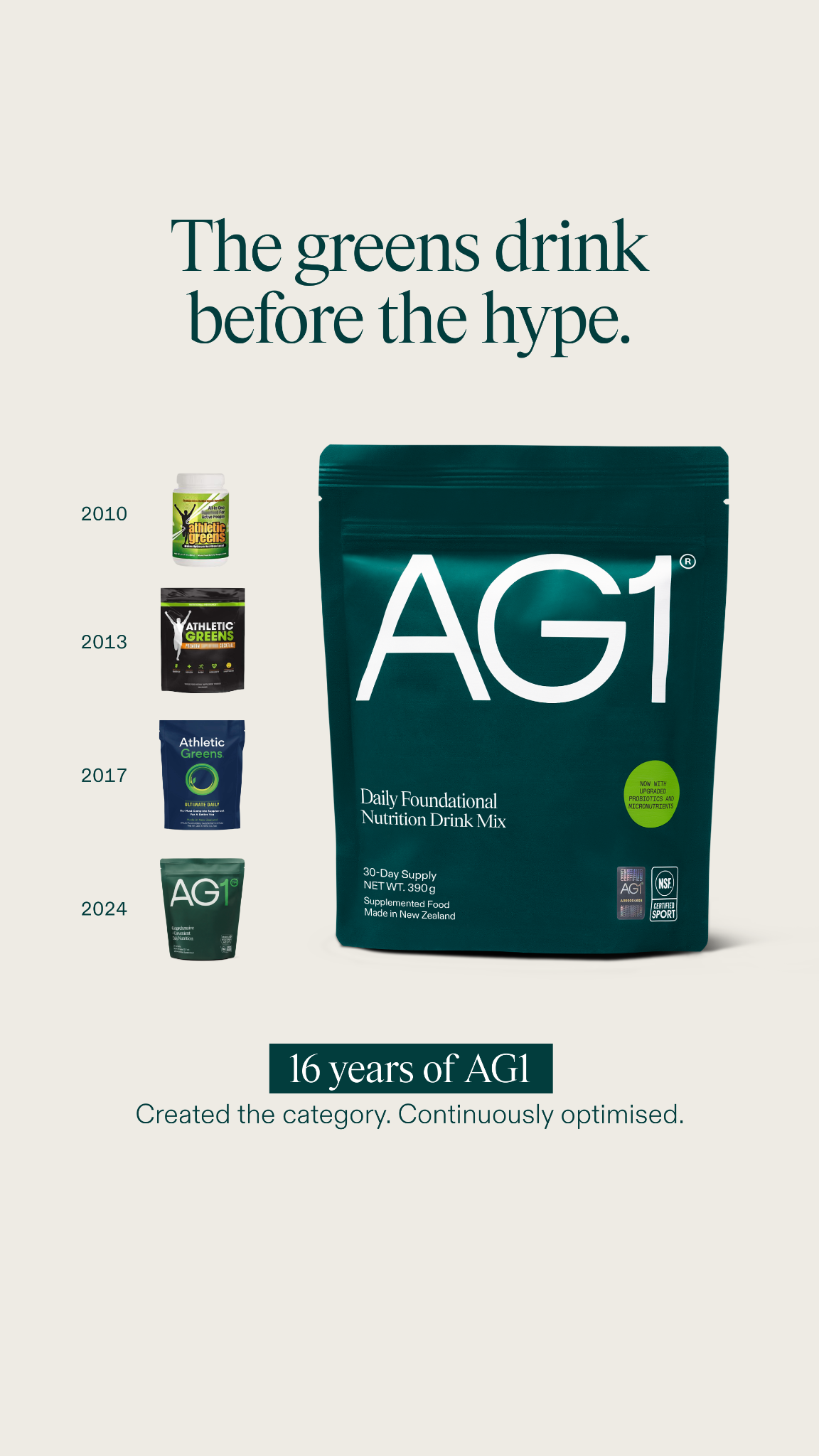 AG1 by Athletic Greens Facebook ad