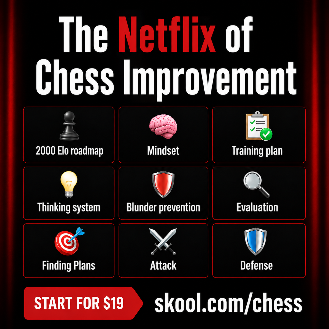Chess Master School Facebook ad