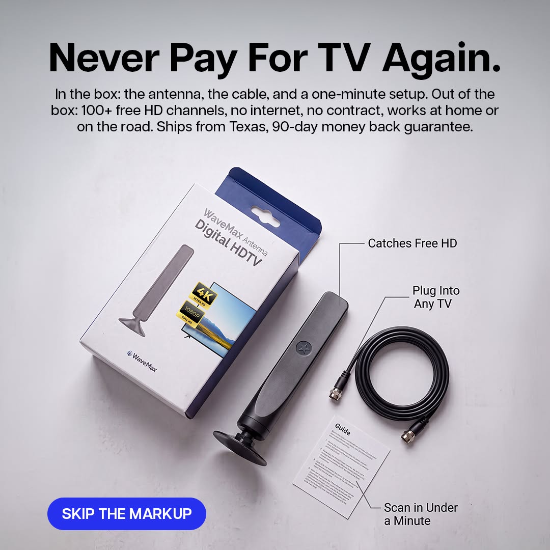 Top Trend Picks Facebook ad: WaveMax TV Antenna - Only $9.99