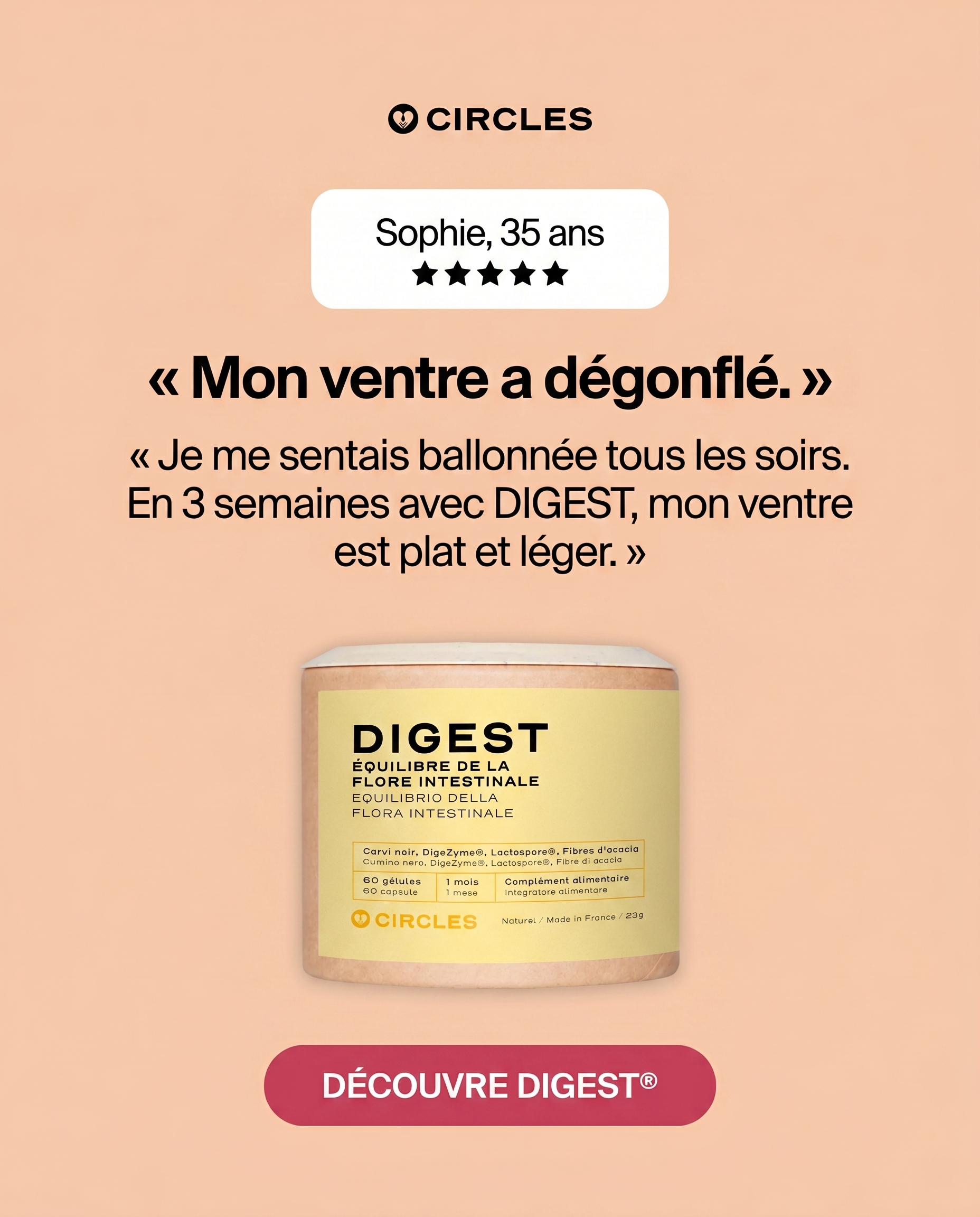 Circles Facebook ad