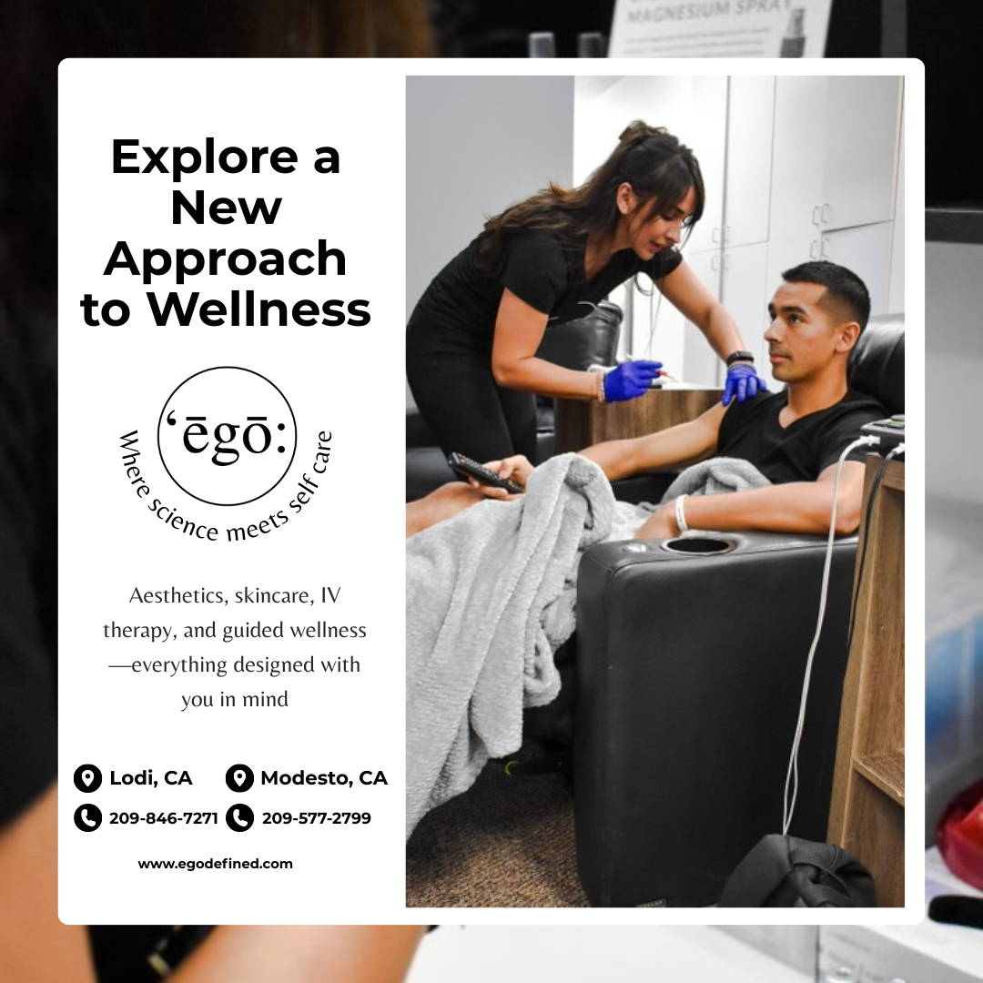 Ego Beauty & Wellness Defined Modesto Facebook ad: Biohacking in Modesto