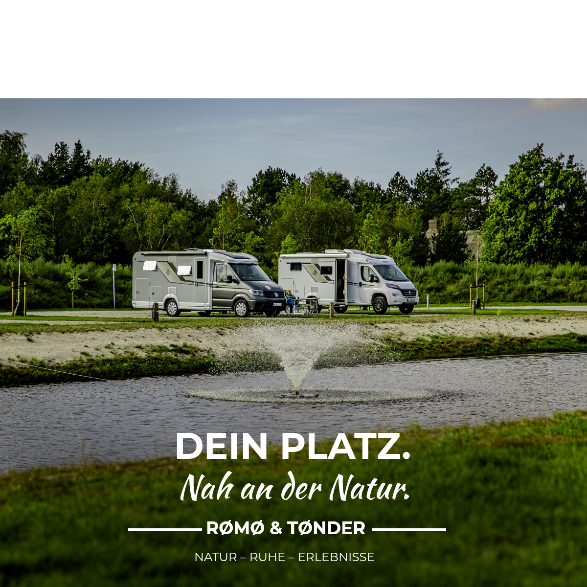 Visit Rømø & Tønder Facebook ad: Freiheit. Natur. Nordsee.