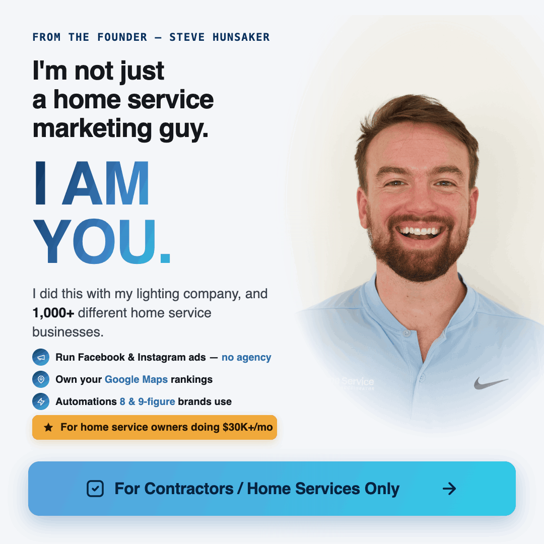 Steve Hunsaker Facebook ad