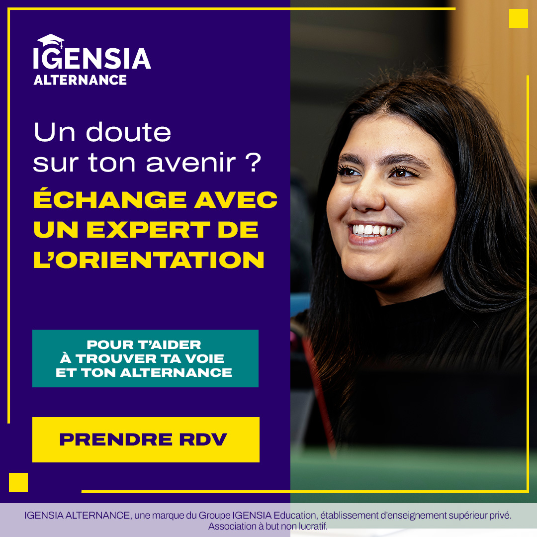 IGENSIA Alternance Facebook ad: Prendre RDV