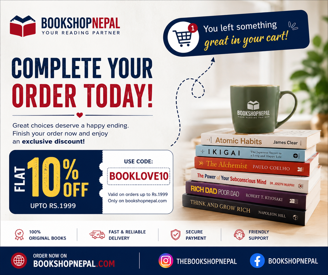 Book Shop Nepal Facebook ad