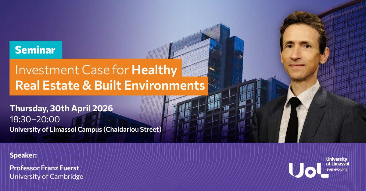University of Limassol Facebook ad: Seminar - Health, Performance and Value: Evidence at Scale…