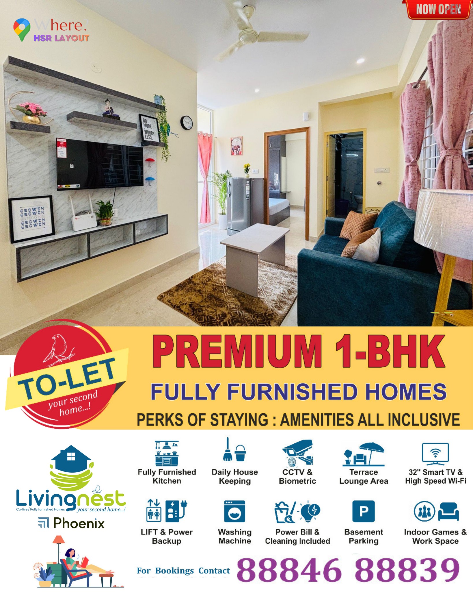 Livingnest Facebook ad: Livingnest Phoenix - Fully Furnished Premium 1BHk’s …