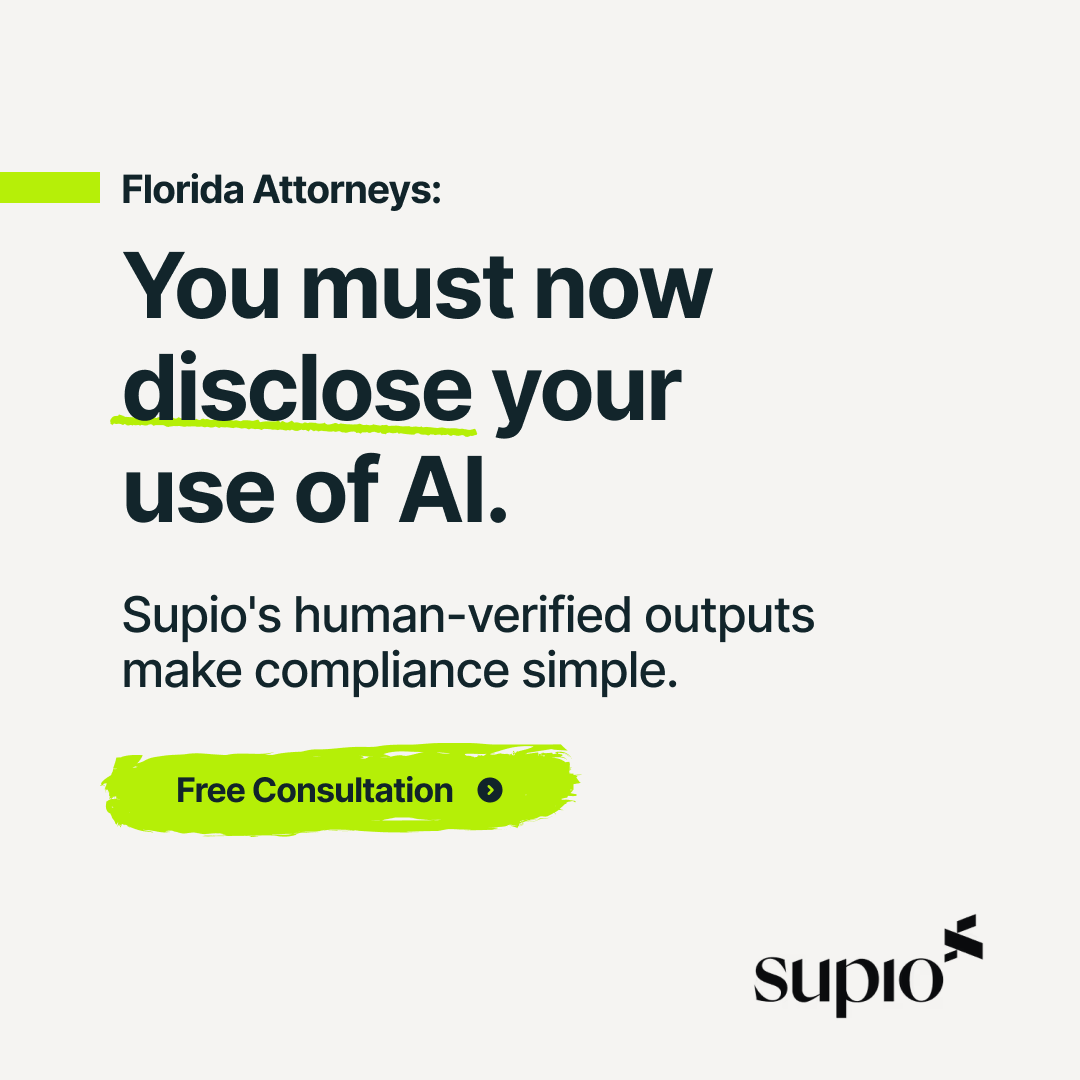 Supio Legal AI Facebook ad