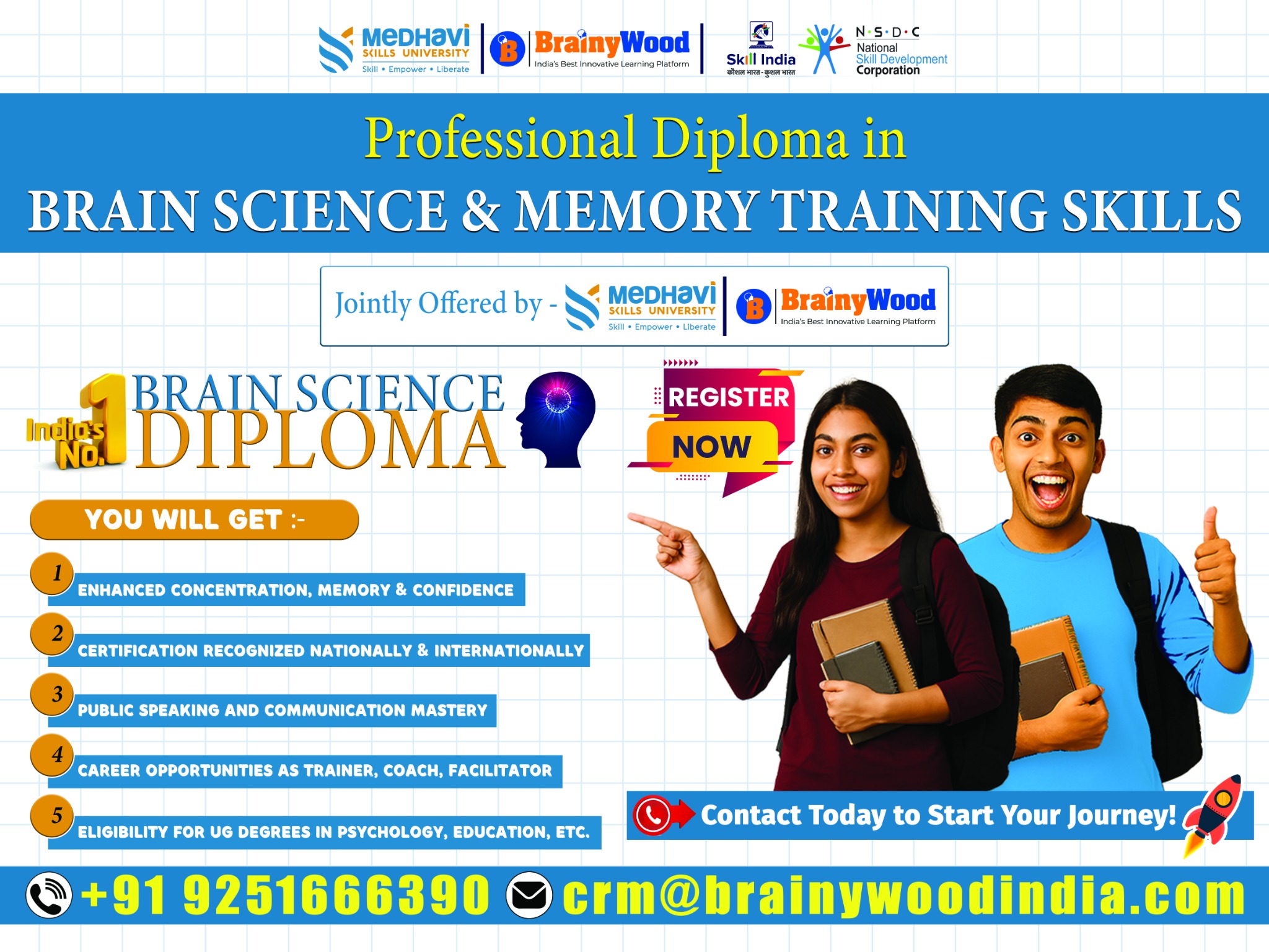 Brainywood Franchisee Facebook ad: Learn Brain Skills & Earn More
