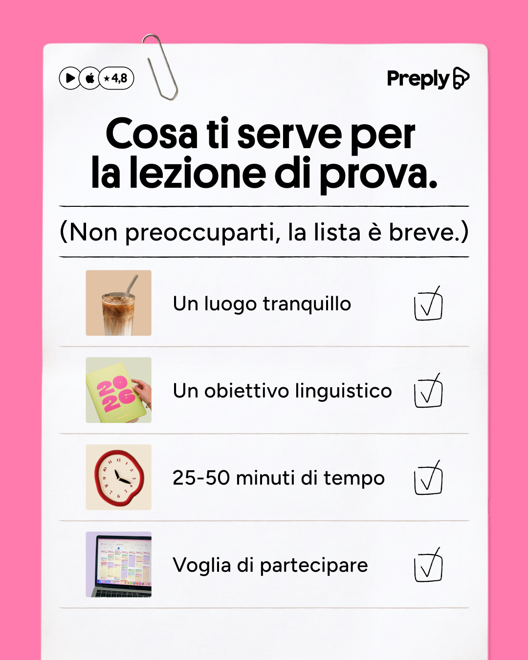 Preply Facebook ad