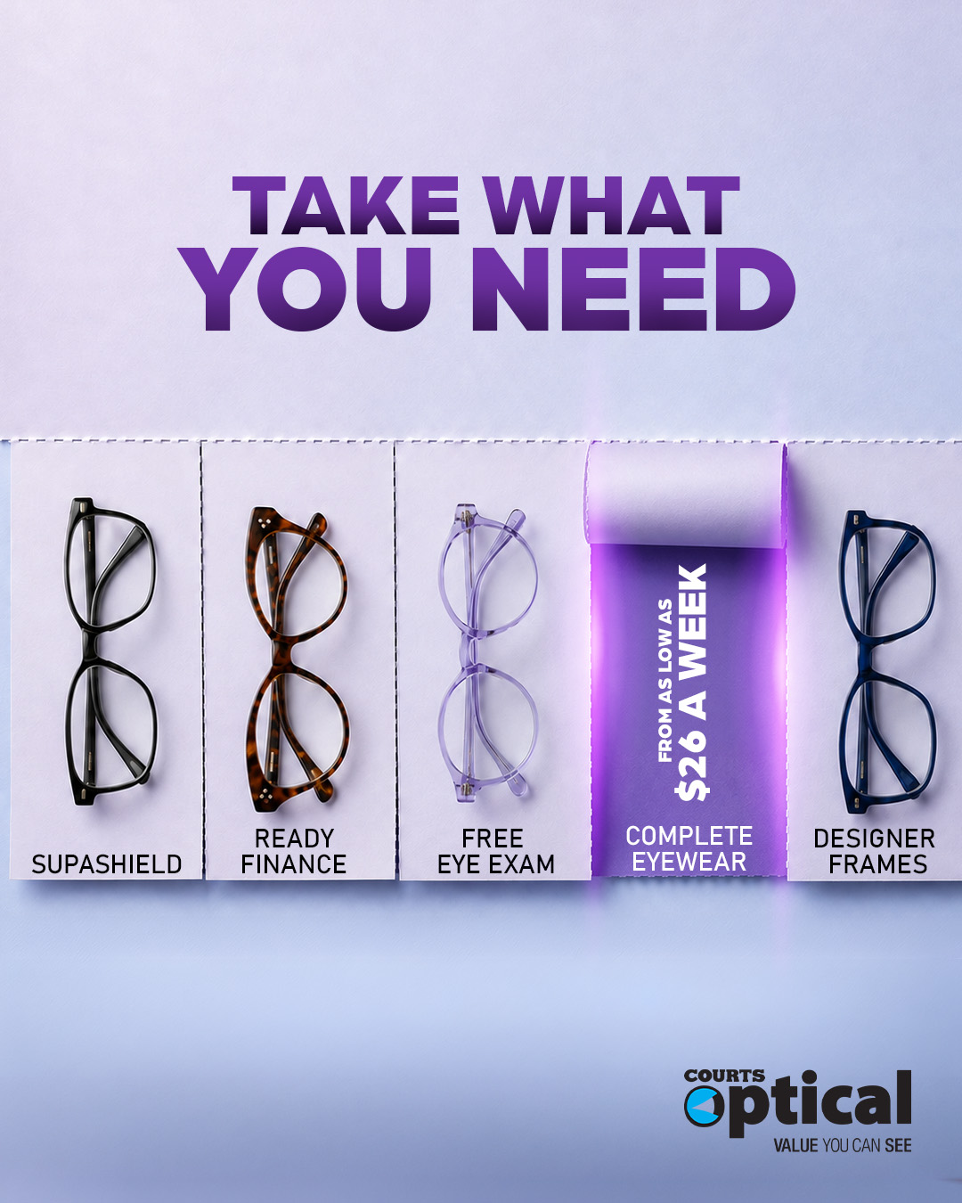 Courts Optical Trinidad & Tobago Facebook ad