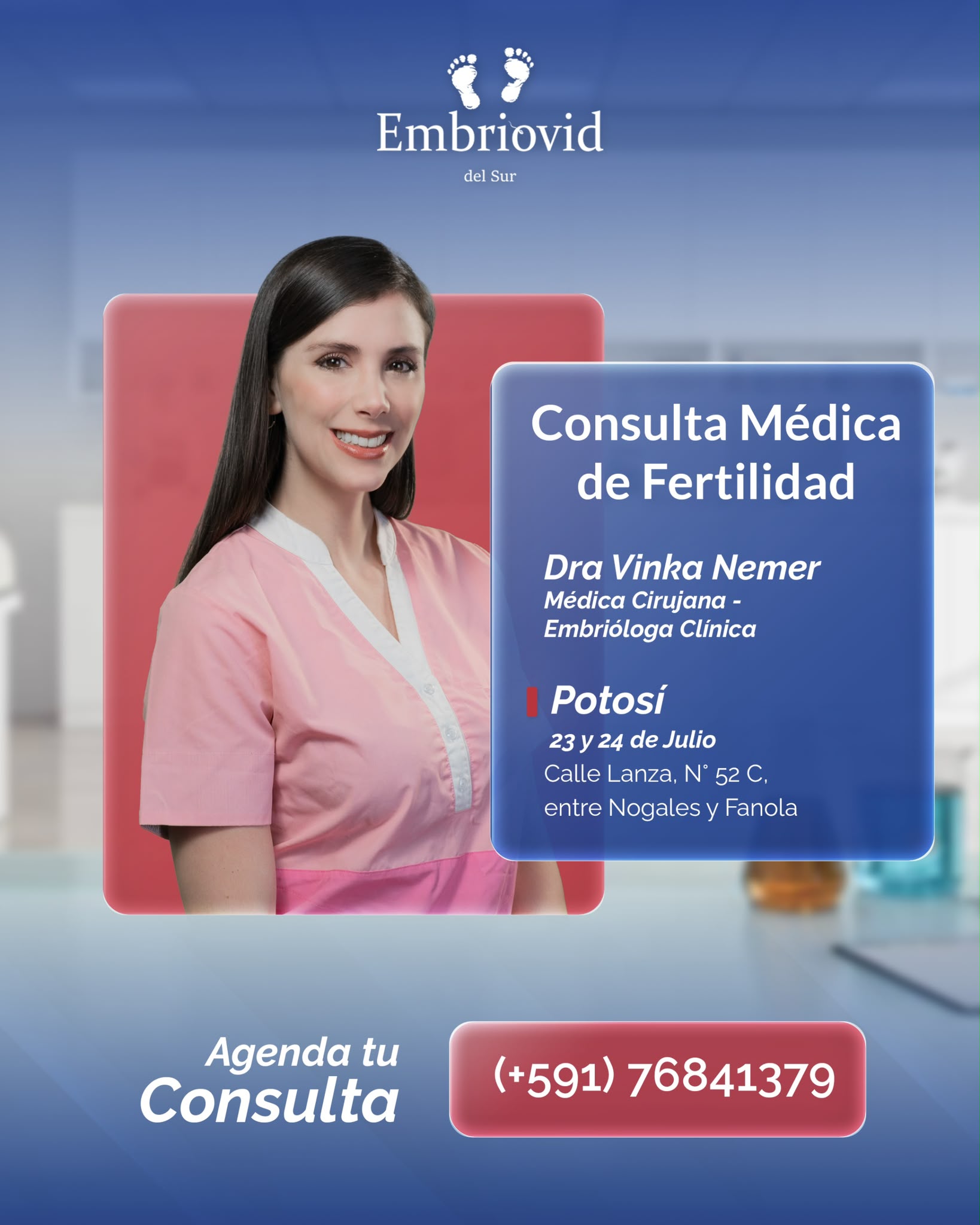 Embriovid del sur Facebook ad from Jul 13, 2026