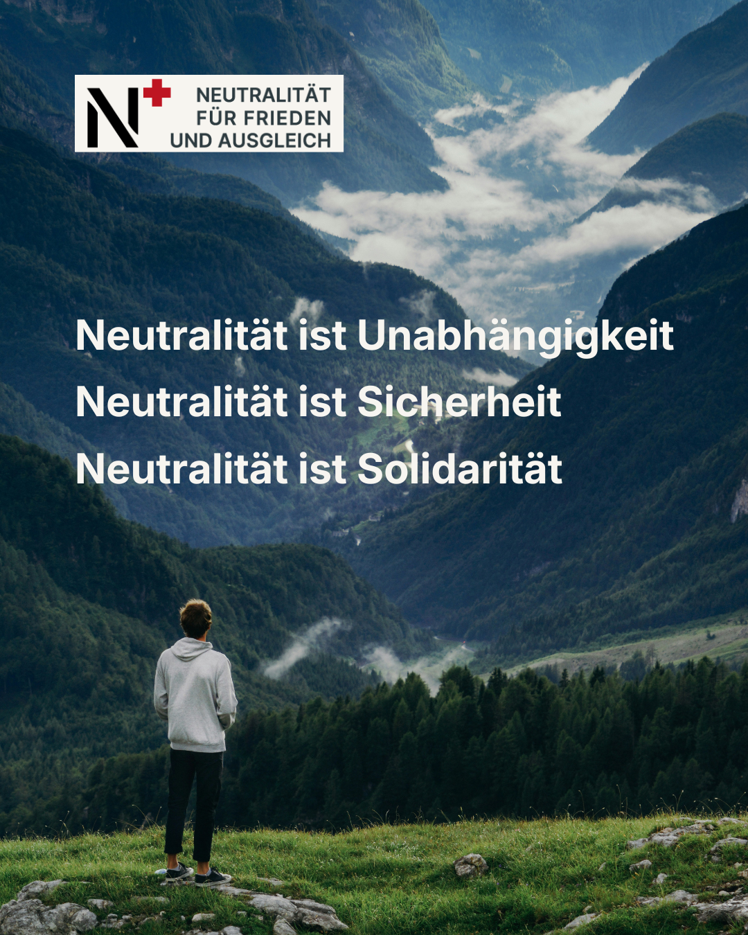 Neutralität für Frieden und Ausgleich Facebook ad: Neutralität ist der Mut, konsequent auf den Frieden…