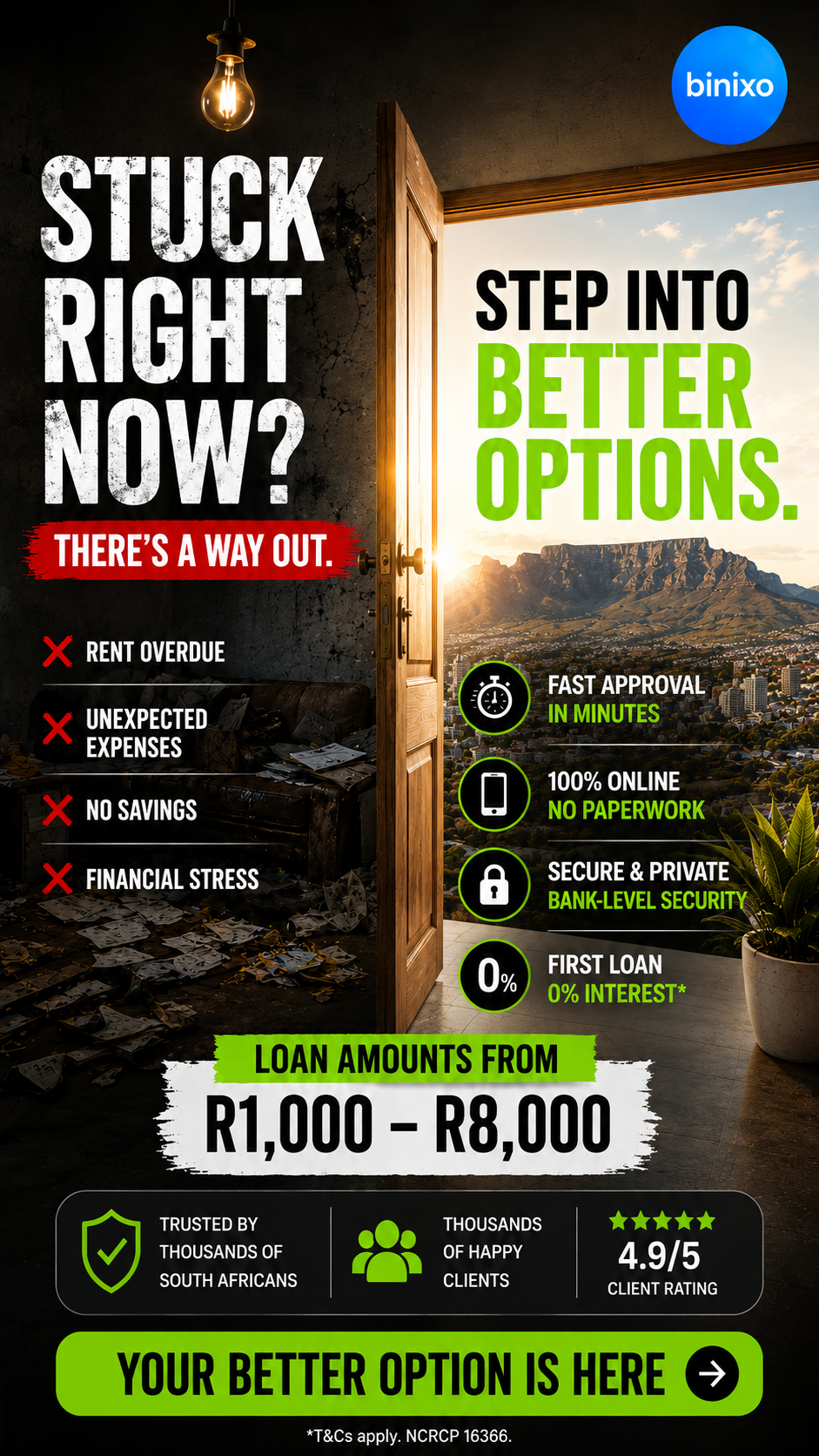 Binixo RSA Facebook ad