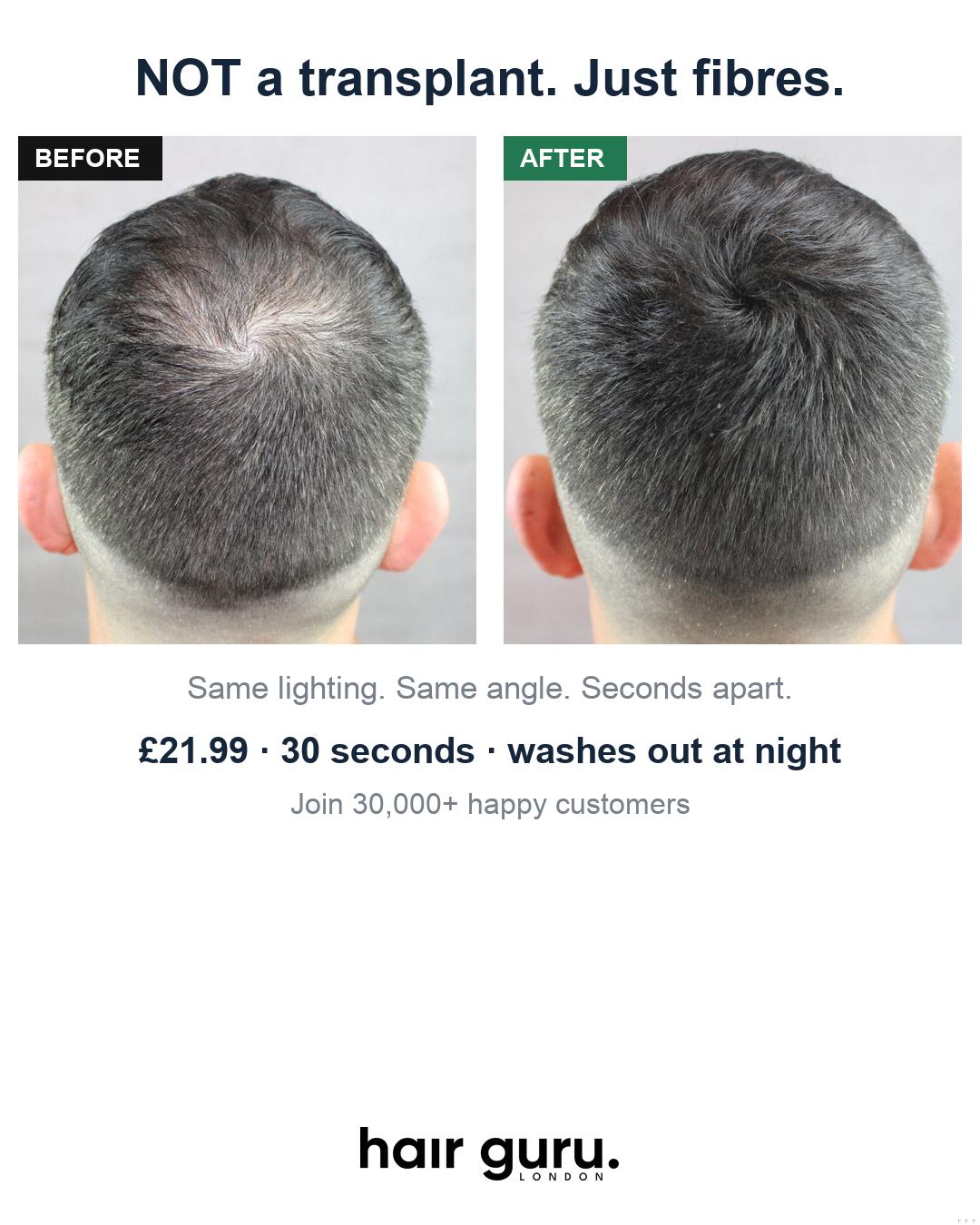 Hair Guru London Facebook ad