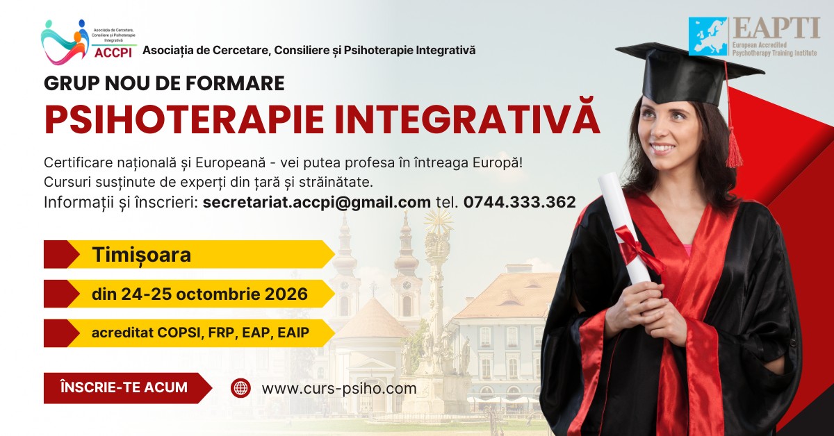 Asociatia de Cercetare, Consiliere si Psihoterapie Integrativa Facebook ad