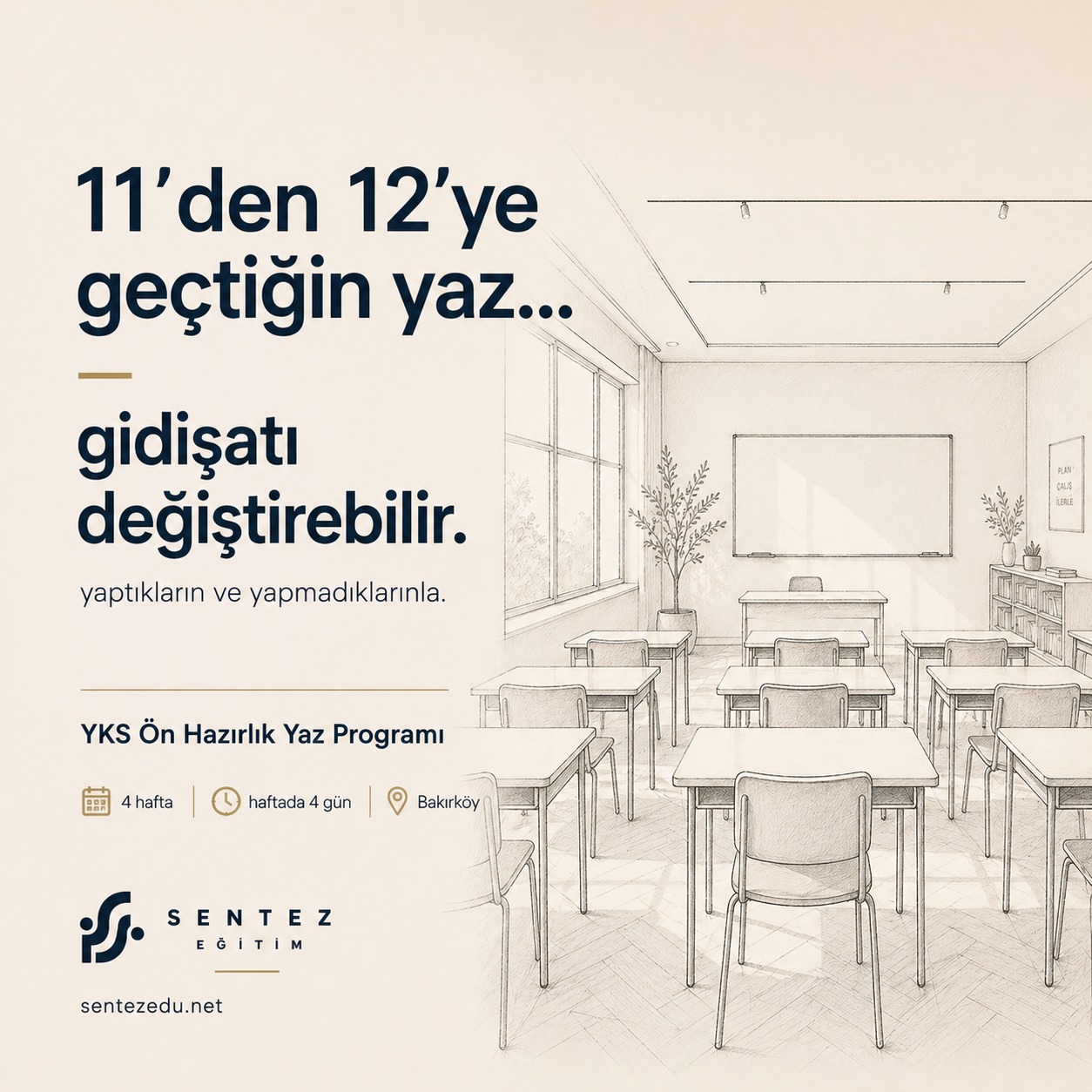 Sentez Özel Ögretim Kursu Facebook ad: 11'den 12'ye Geçişte Gerçekçi Bir Temel: Sentez Yaz…