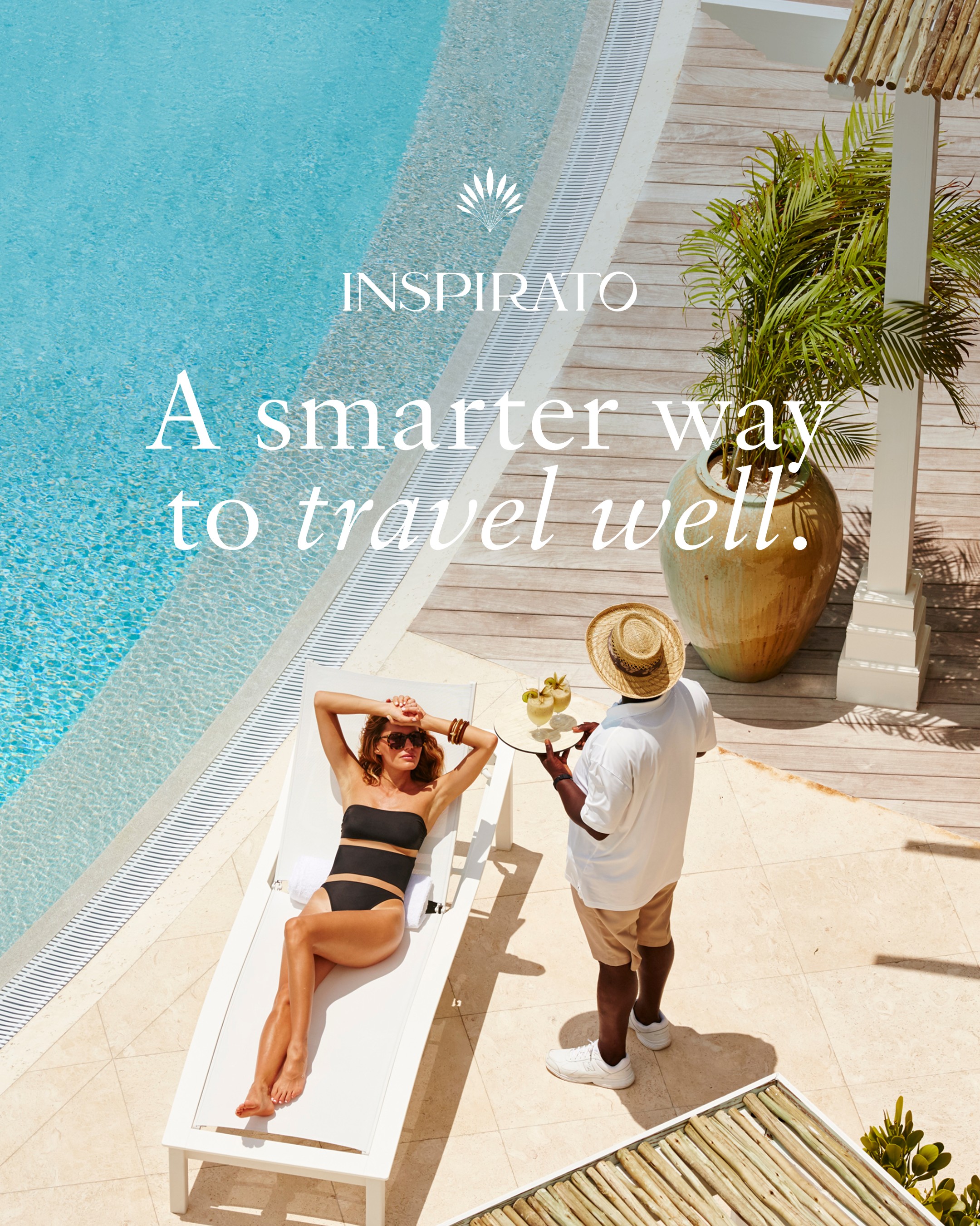 Inspirato Facebook ad: Plan Less. Travel More.