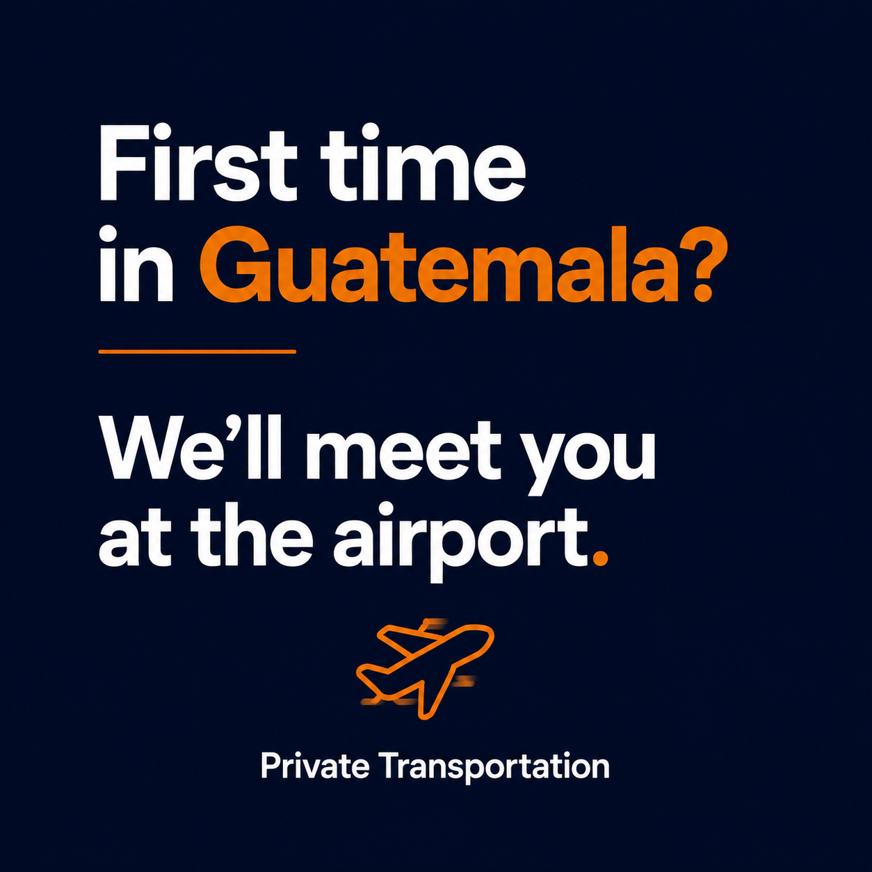 Yaakun Transportation Facebook ad: Private Airport Shuttle: GUA → Antigua