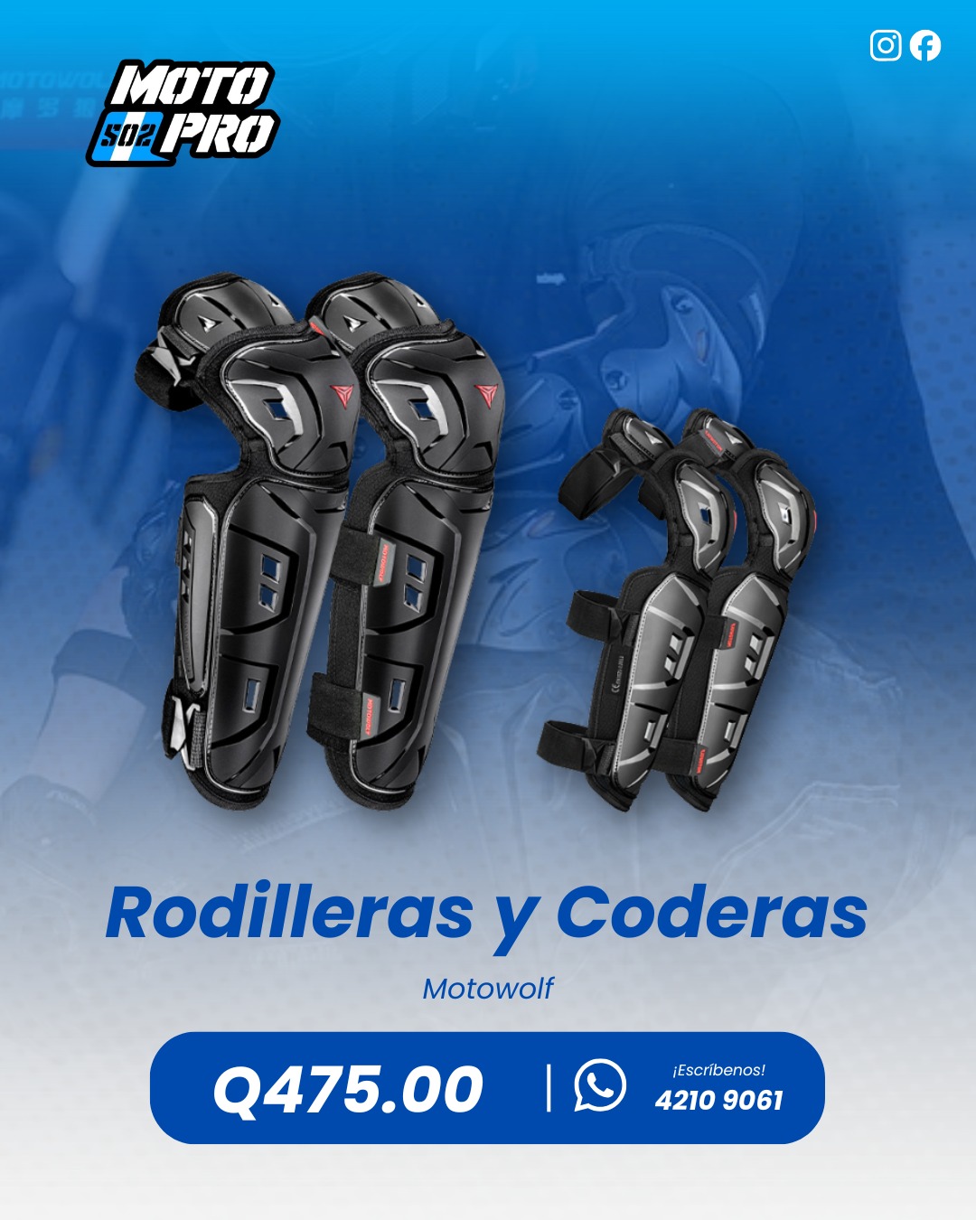 Motopro Facebook ad: Si tienes moto, necesitas esto
