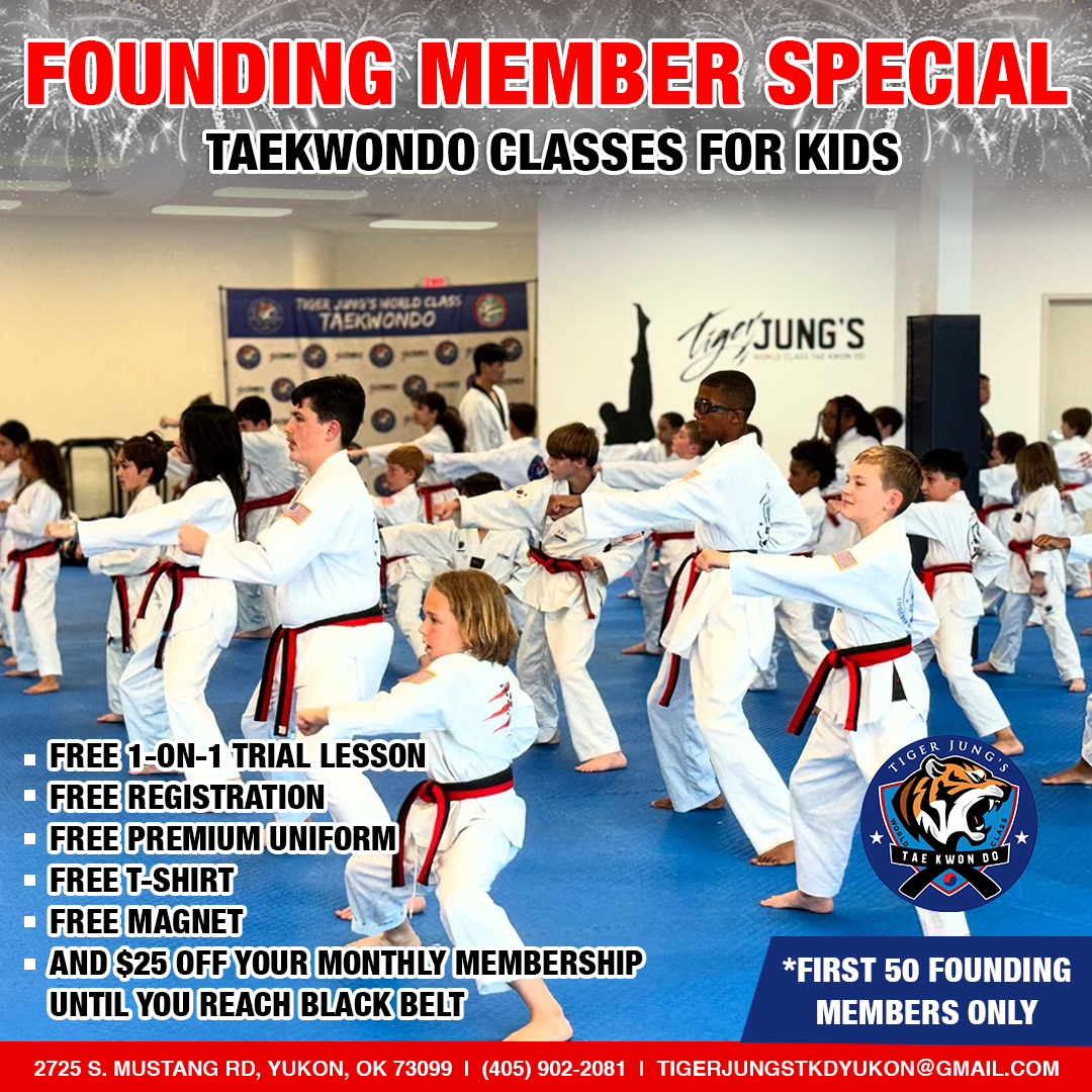 Tiger Jung’s World Class TKD Yukon Facebook ad: Confidence. Focus. Respect. It All Starts Here!