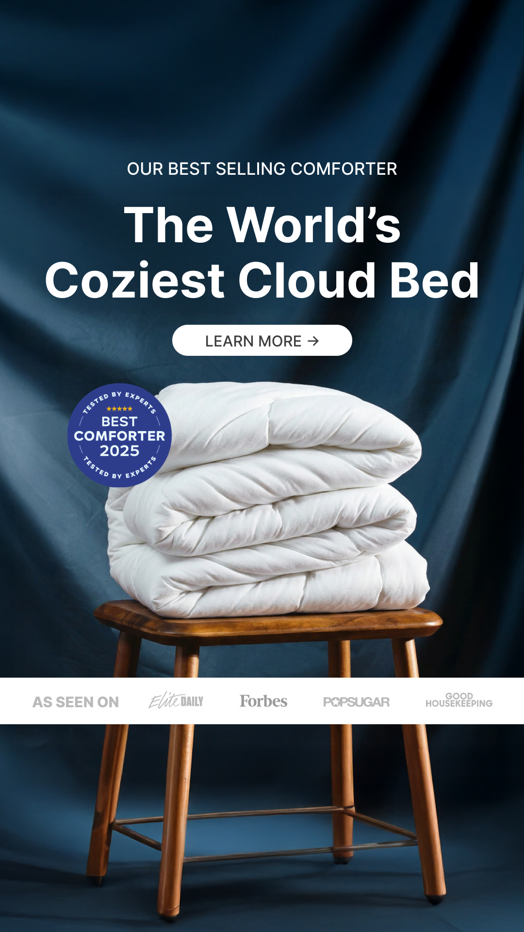 Mellow Bedding Facebook ad from Mar 6, 2026