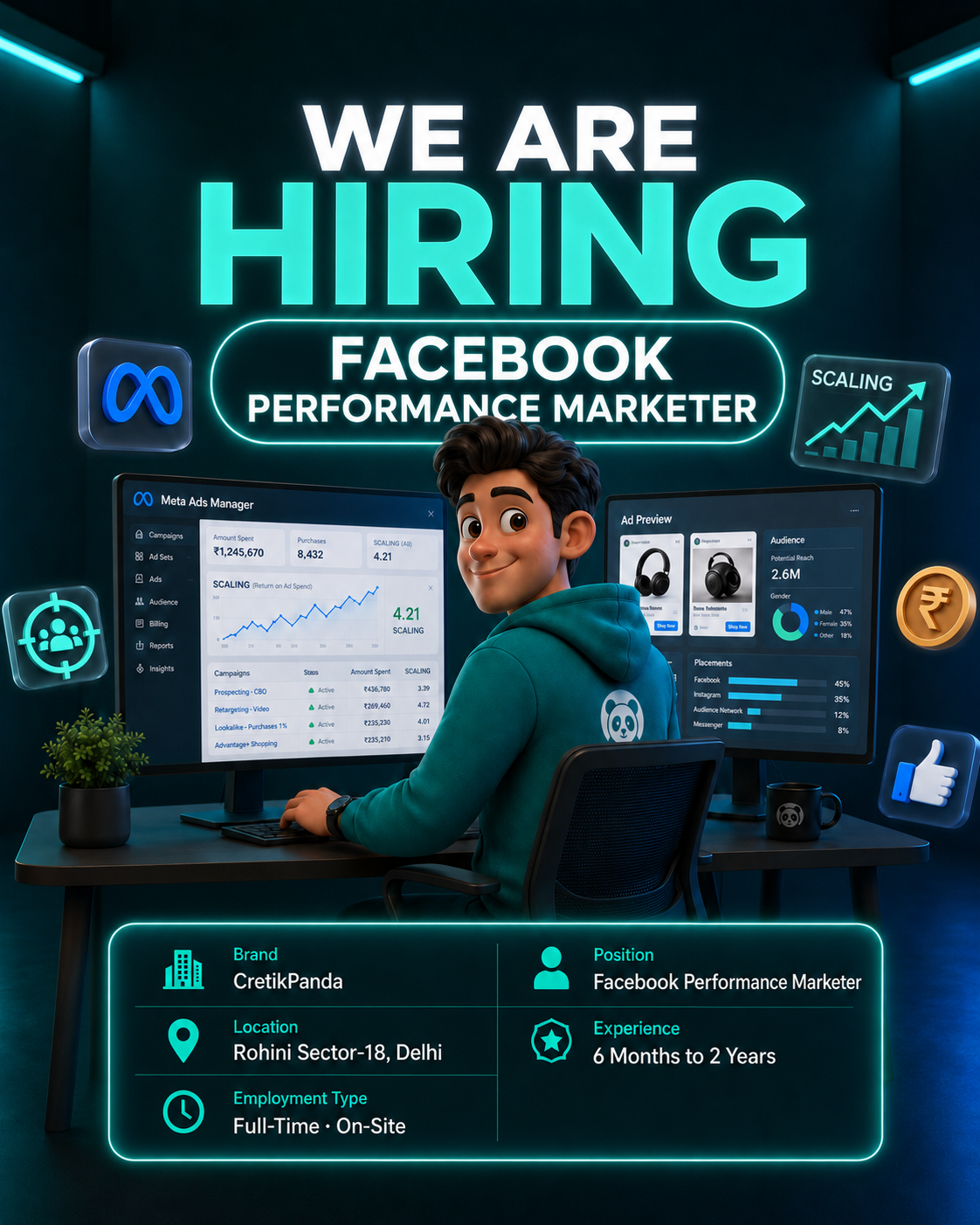 Cretikpanda Facebook ad