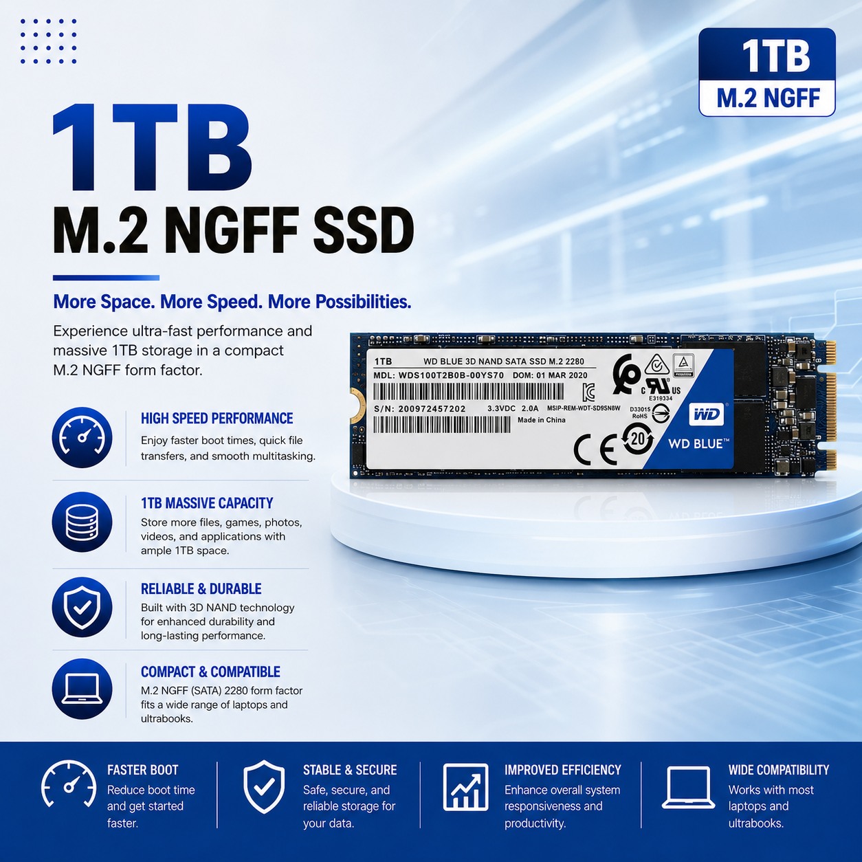 International Business Machine Co. IBMC Facebook ad: **Upgrade Your Laptop Storage with a 1TB M.2…