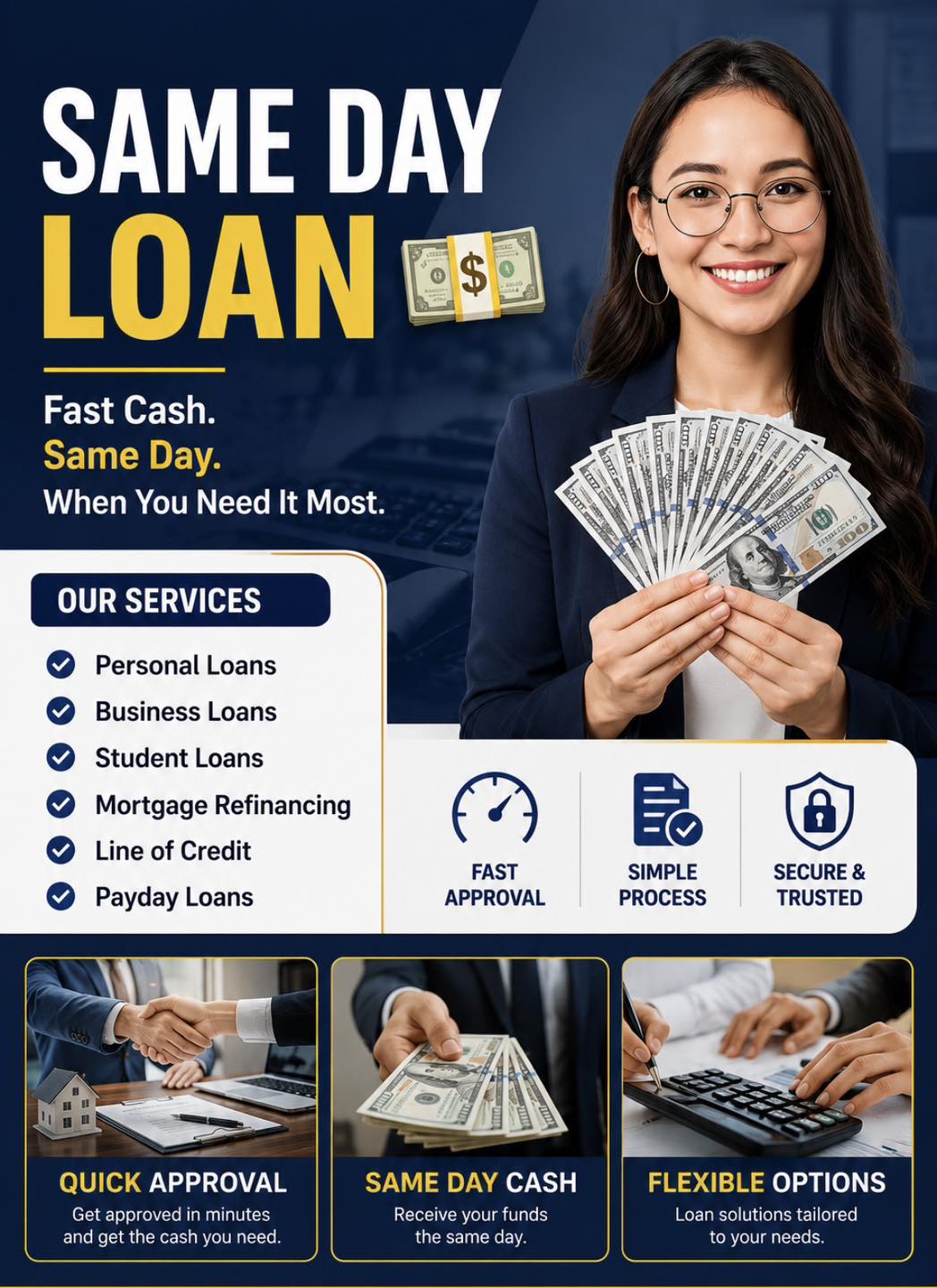 SAME DAY LOAN Facebook ad