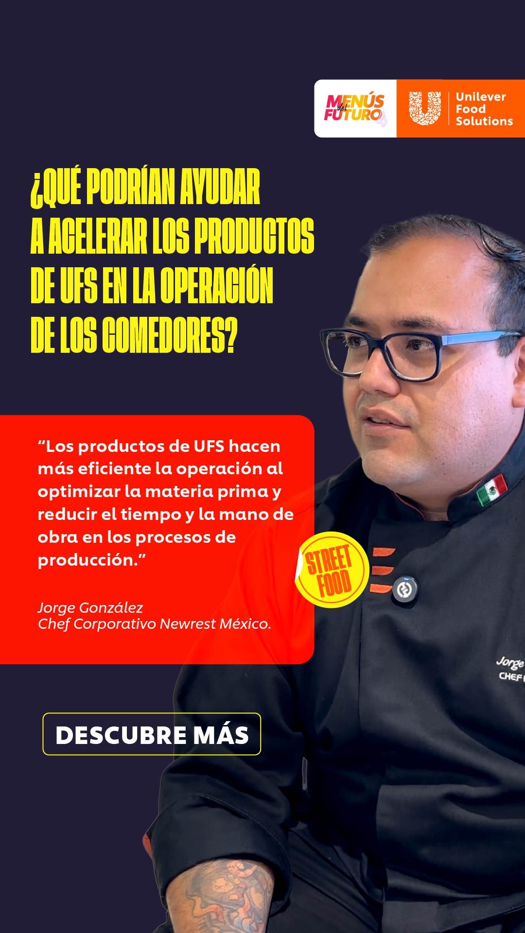 Unilever Food Solutions México Facebook ad from Jul 1, 2026