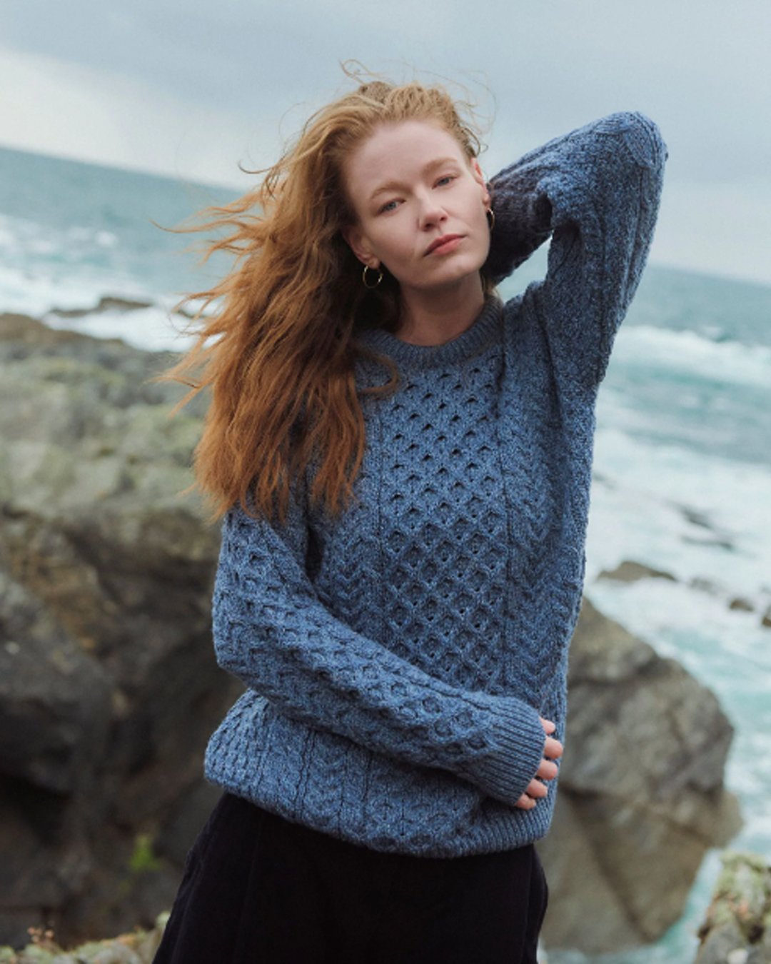 Irish Design House Facebook ad: The perfect cosy winter sweater - 100% merino wool