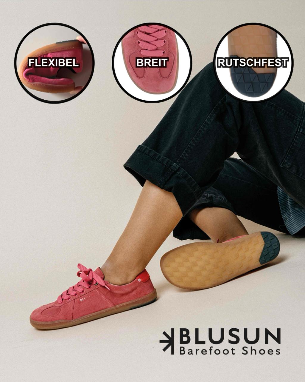 Blusun Barefoot Shoes Facebook ad: Entdecke Barfußschuhe!