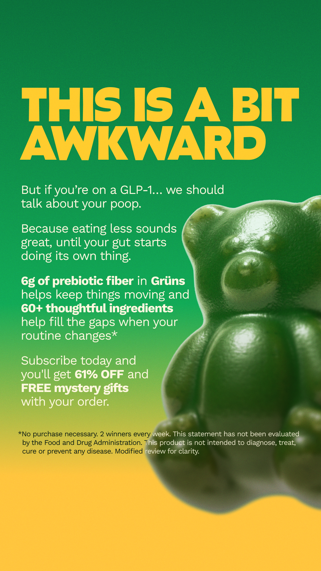Grüns Facebook ad