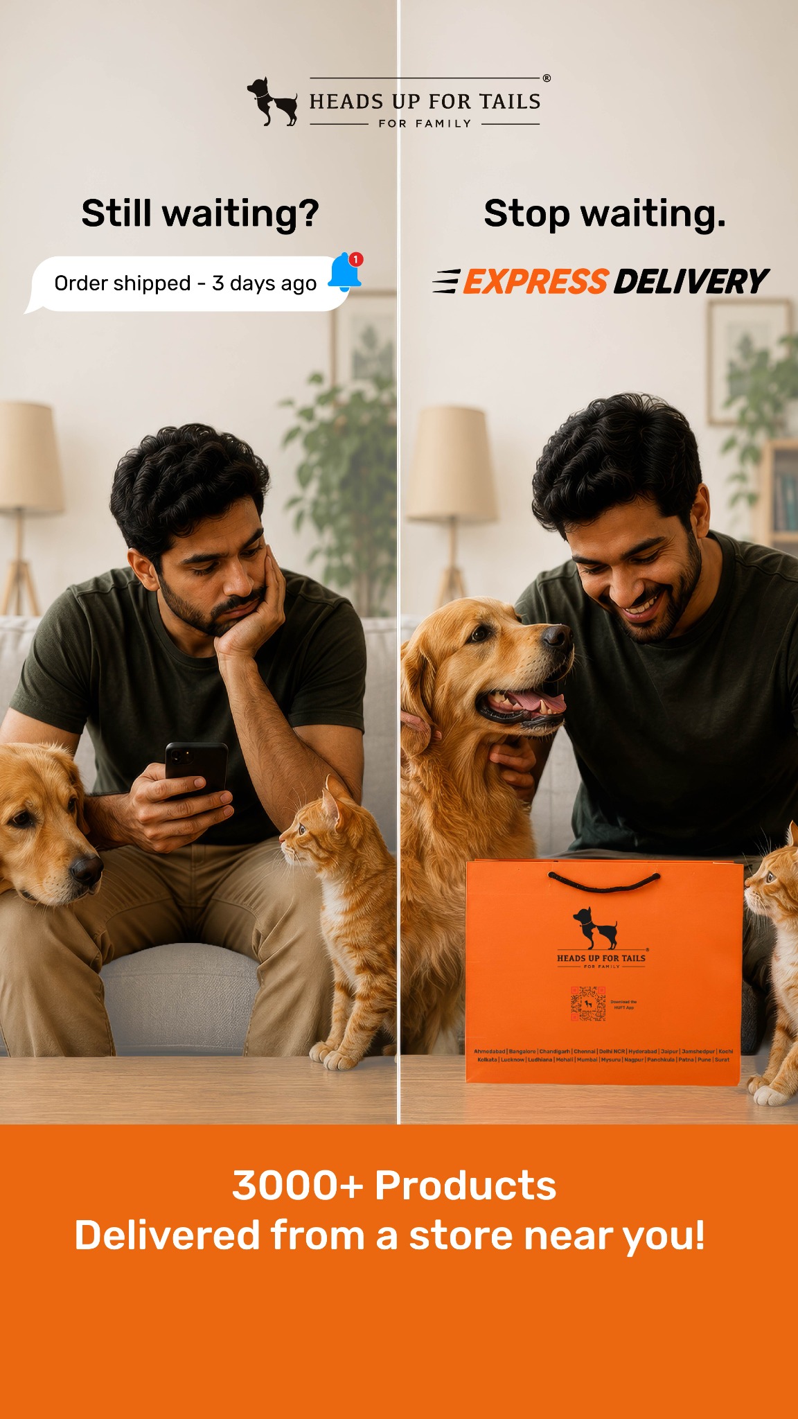 Heads Up For Tails Facebook ad