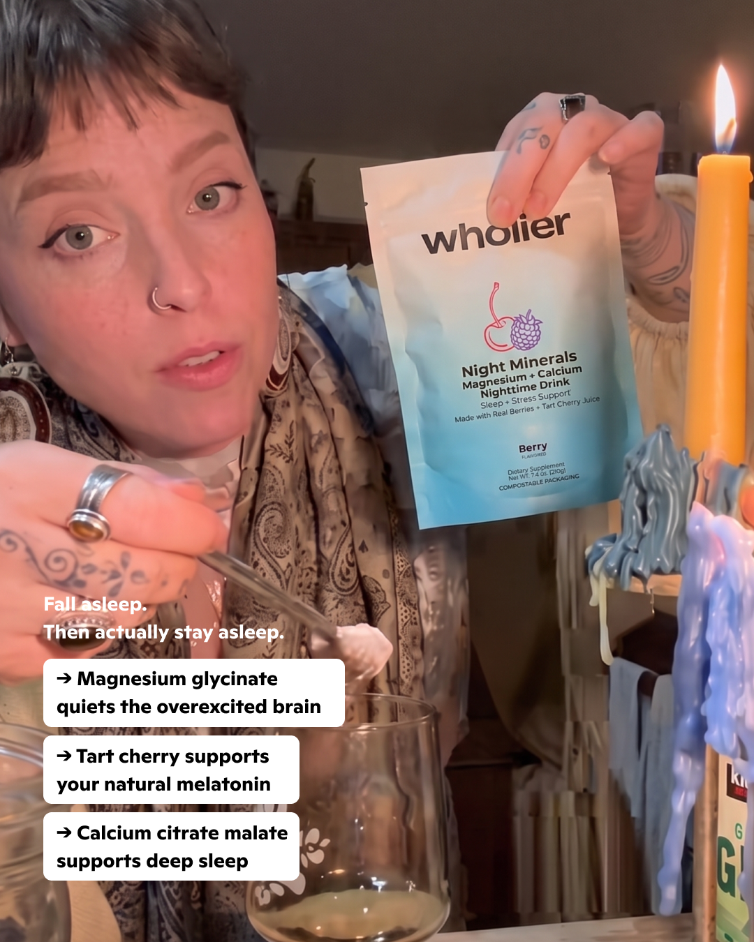 Wholier Facebook ad: The sleep drink I come back to every night