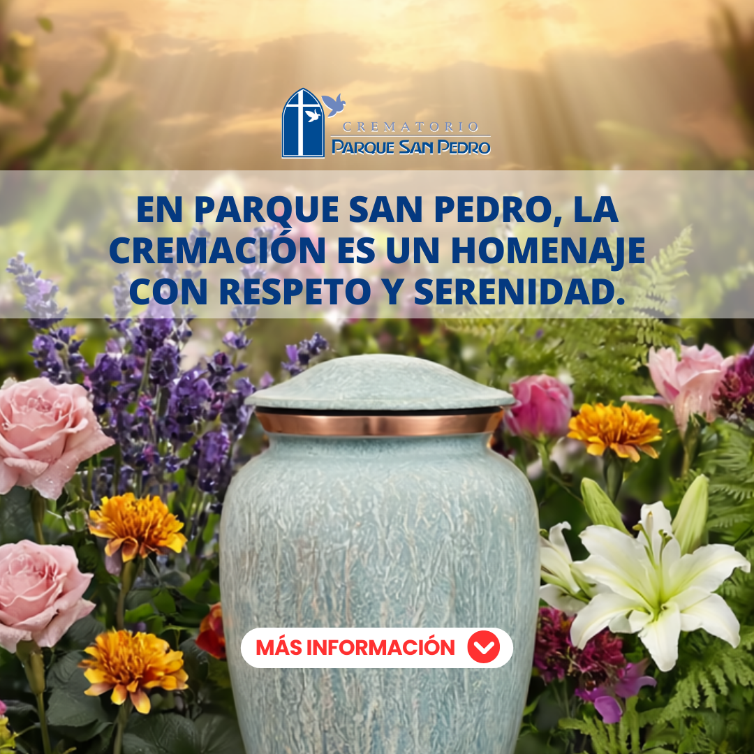Cementerio Parque San Pedro Facebook ad: Nos preparamos para todo… menos para lo inevitable.