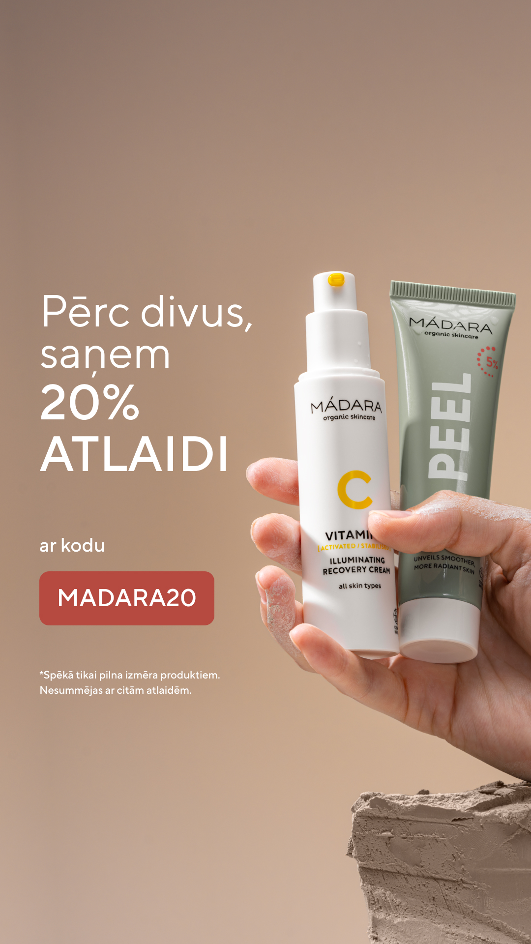 Mádara Organic Skincare Facebook ad