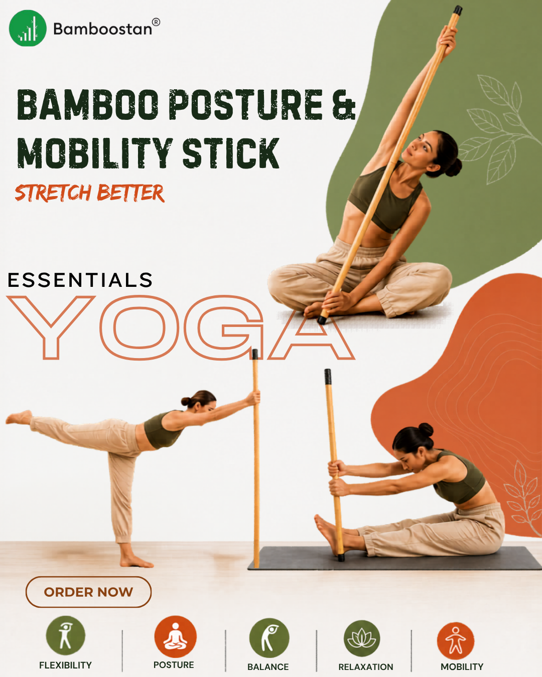 Bamboostan Facebook ad: Built For Effortless Movement