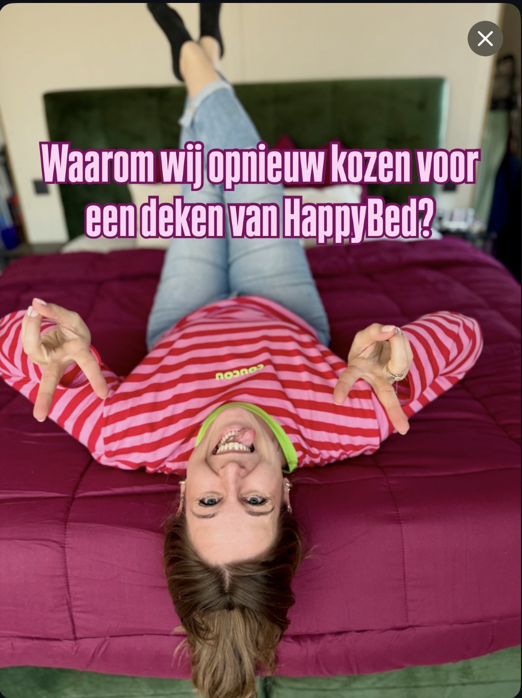 HappyBed Facebook ad