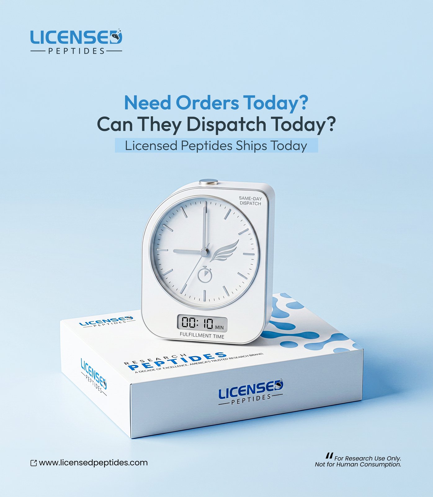 Licensed Peptides Facebook ad: Not All Peptides Are Created Equal