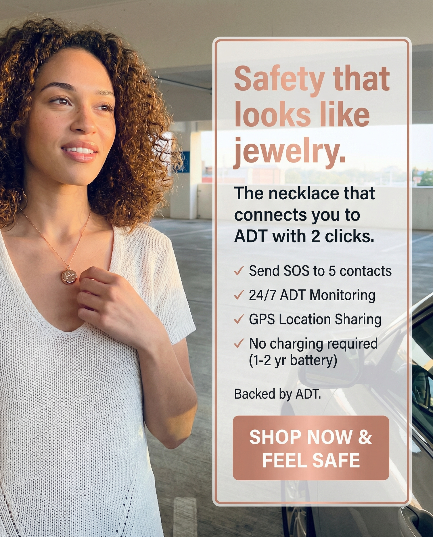 invisaWear Facebook ad: This Jewelry Saves Lives