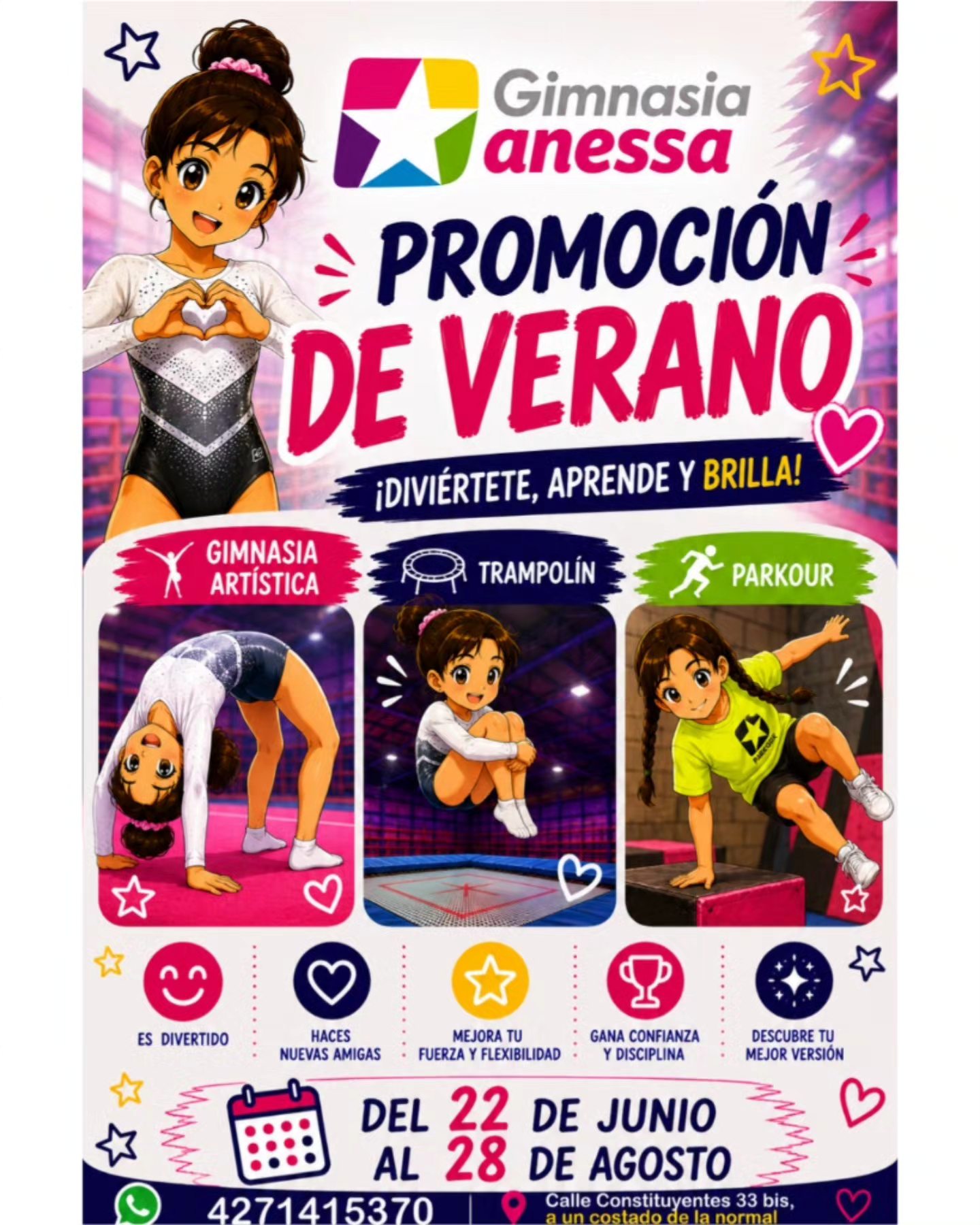 Gimnasia Danessa San Juan del Rio Facebook ad from Jun 28, 2026